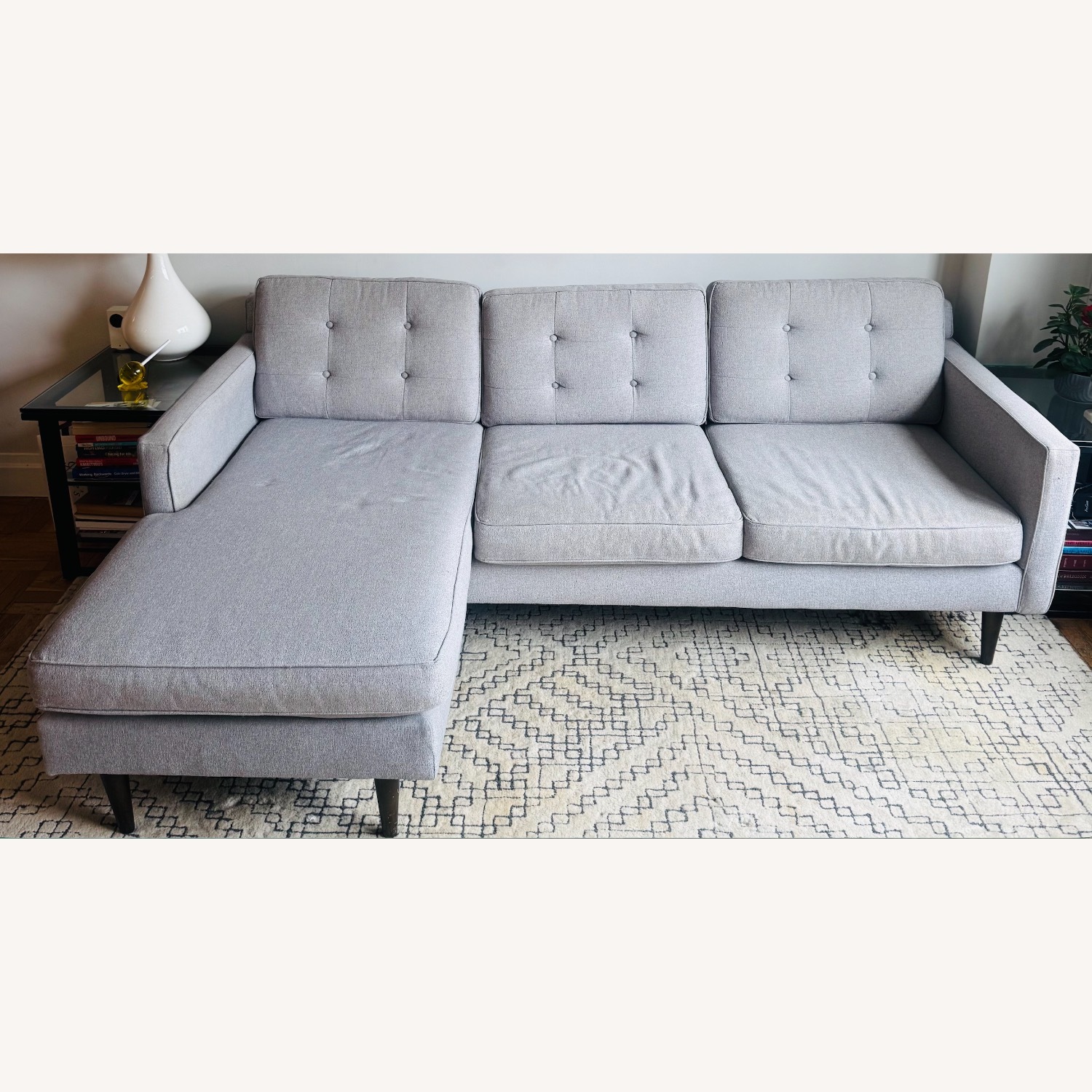 West Elm Drake 2 Piece Chaise Sectional  - image-4