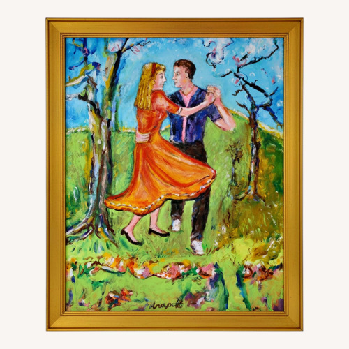 Used Original Oil Painting - Dancers in Spring for sale on AptDeco