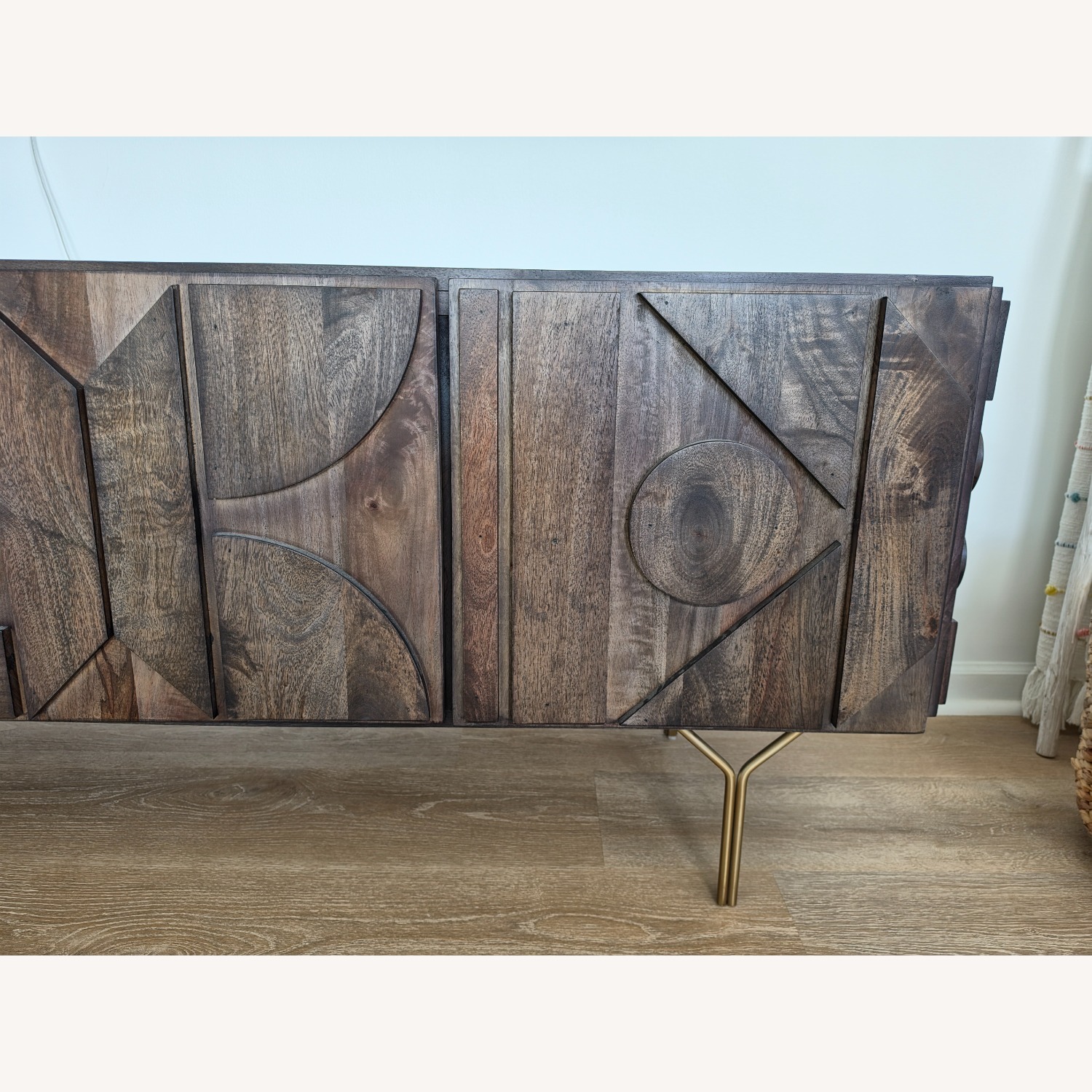West Elm Dark Brown Pictograph Media Console 84" - image-4