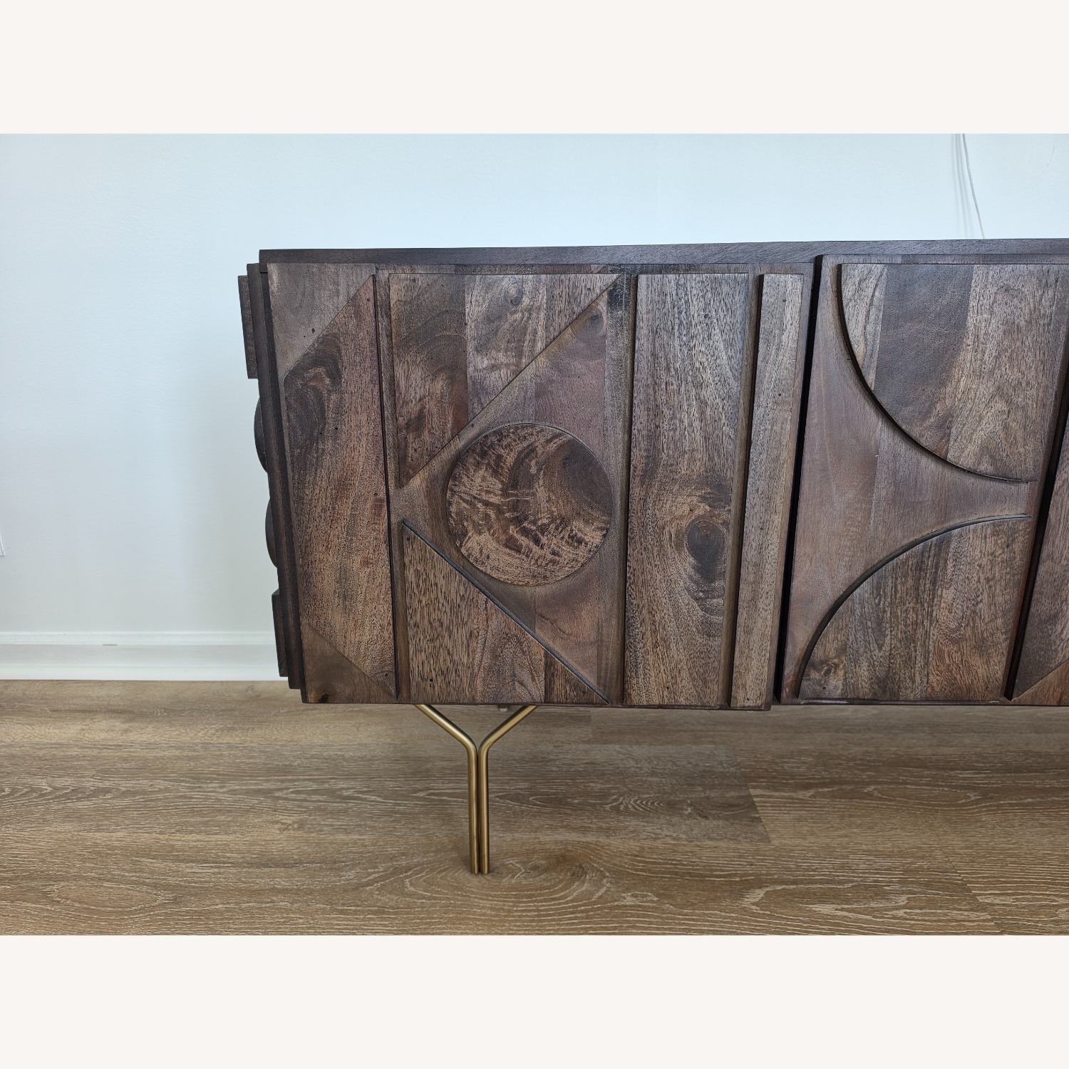 West Elm Dark Brown Pictograph Media Console 84" - image-2