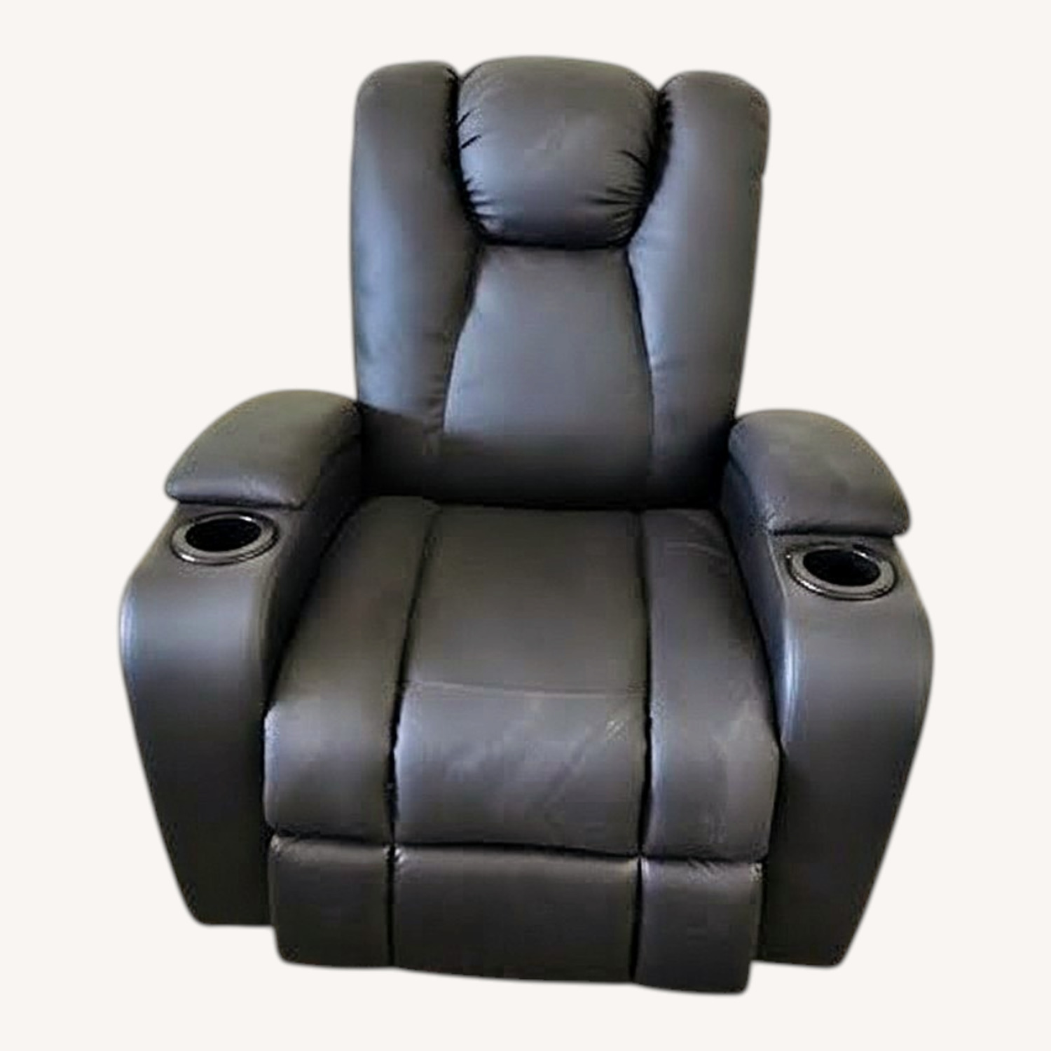 Black Vinyl Recliner - image-4