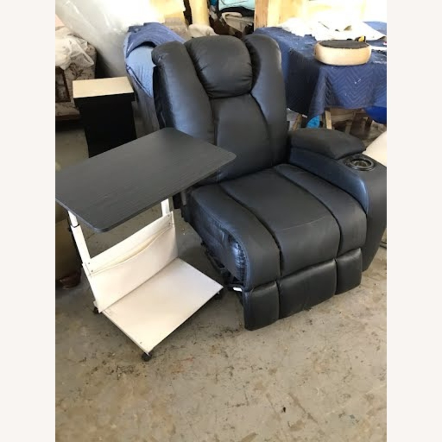 Black Vinyl Recliner - image-1
