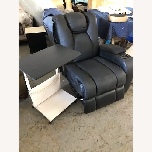 Used Black Vinyl Recliner for sale on AptDeco