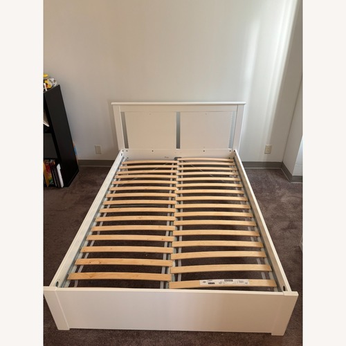Used IKEA SONGESAND White Queen Bed for sale on AptDeco