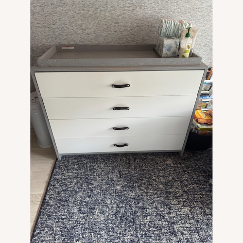 Used DucDuc Light Gray Wood Dresser for sale on AptDeco