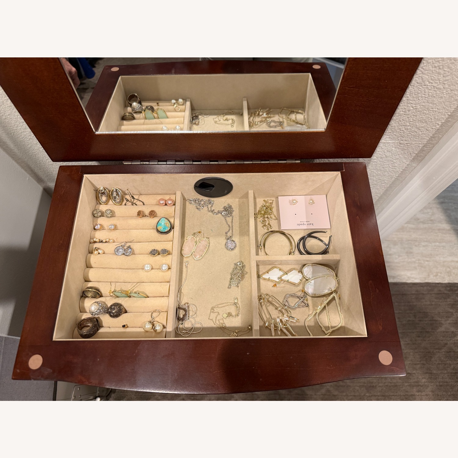 Solid Cherry Wood Jewelry Dresser - image-5