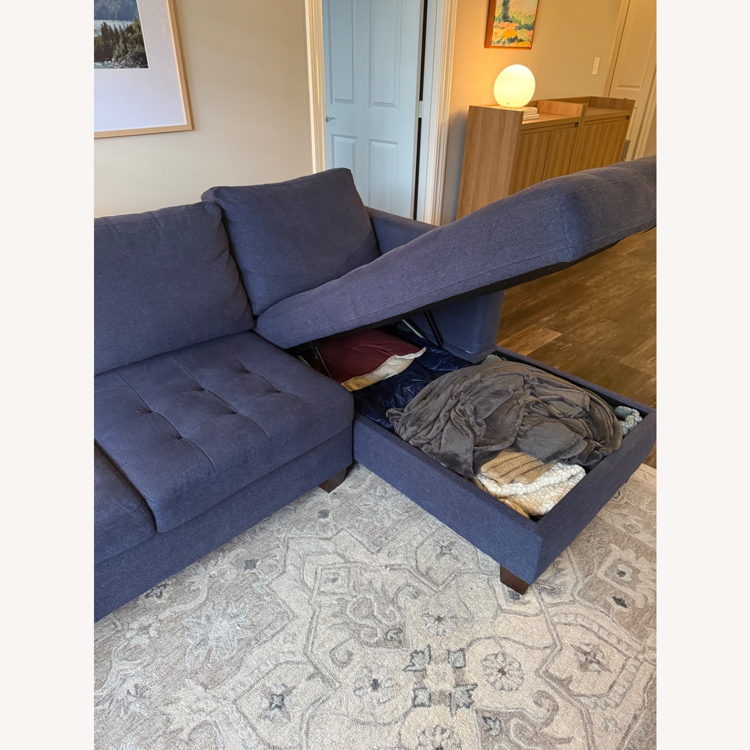 World Market Indigo Trudeau Sectional - image-9