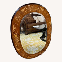 Vintage/Antique Antique Italian Inlaid Wall Mirror
