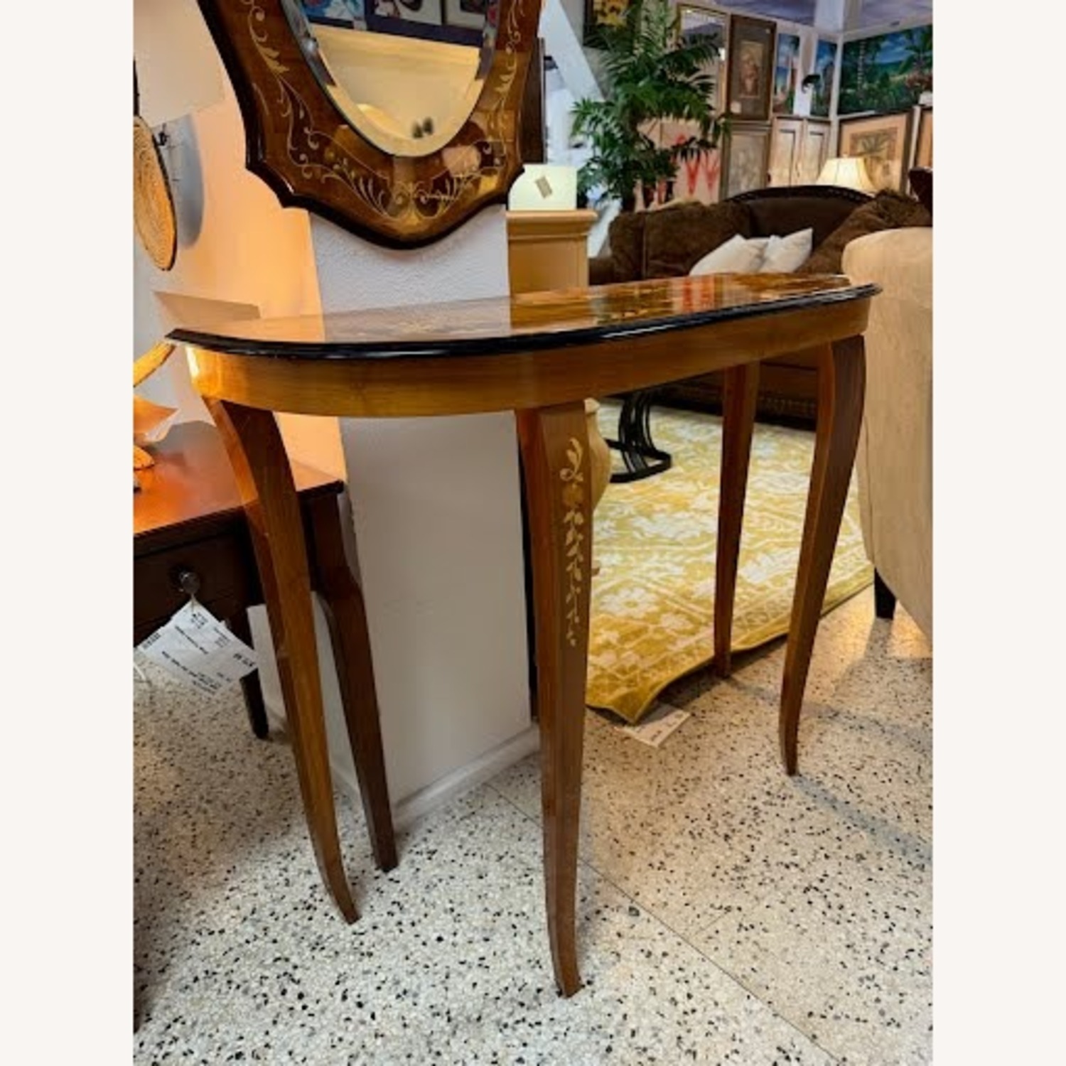 Vintage Italian Sorrento Sofa/Entry Table - image-3