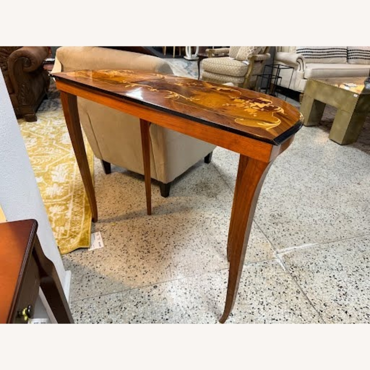 Vintage Italian Sorrento Sofa/Entry Table - image-1