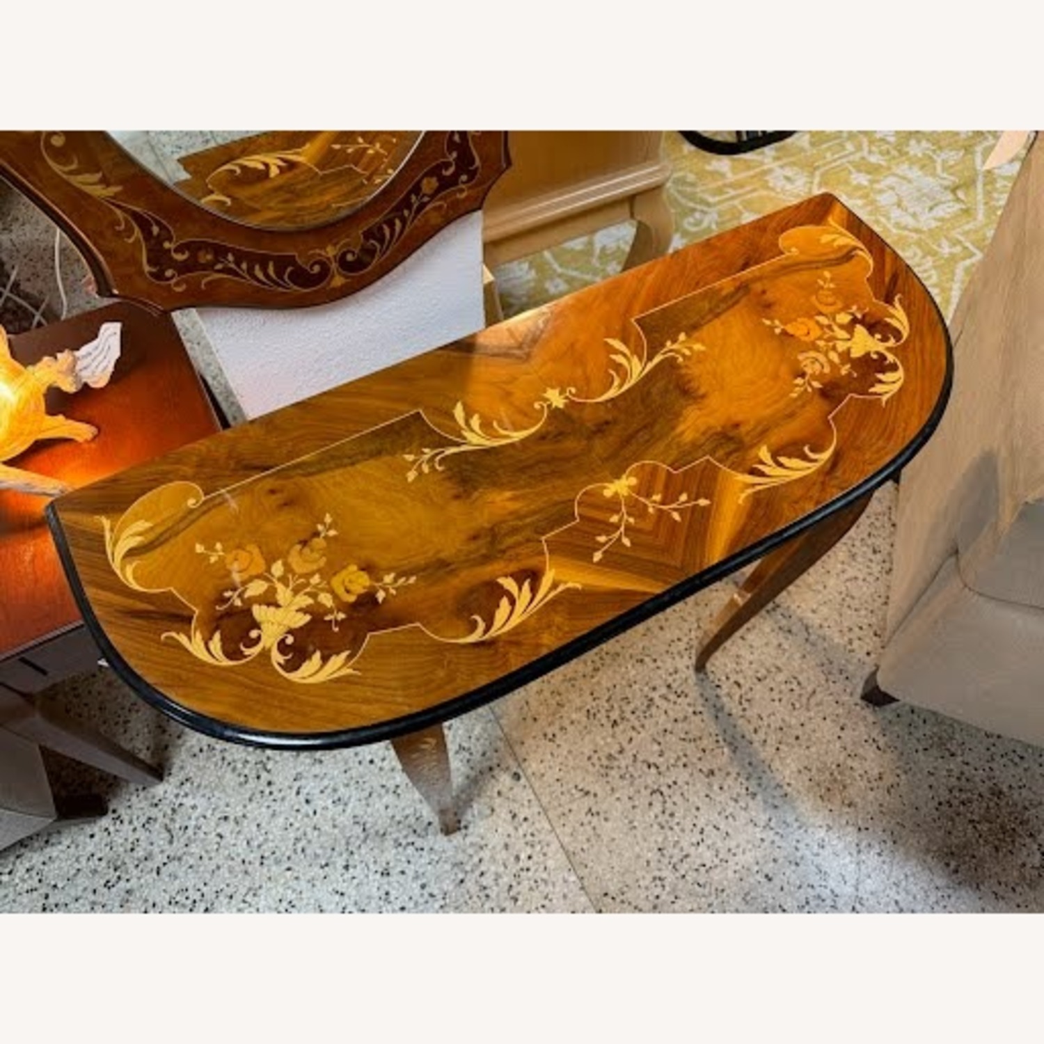 Vintage Italian Sorrento Sofa/Entry Table - image-5