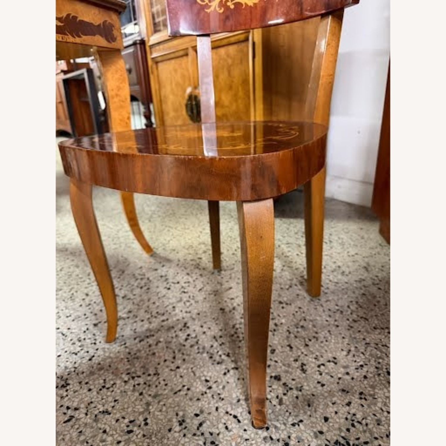 Vintage/Antique Italian Game Table with 2 Chairs - image-5