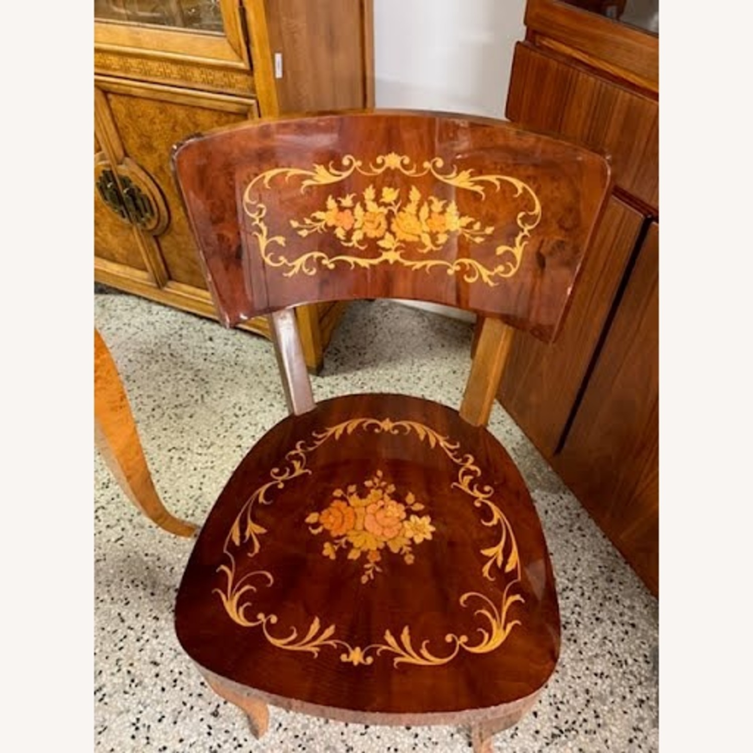 Vintage/Antique Italian Game Table with 2 Chairs - image-6