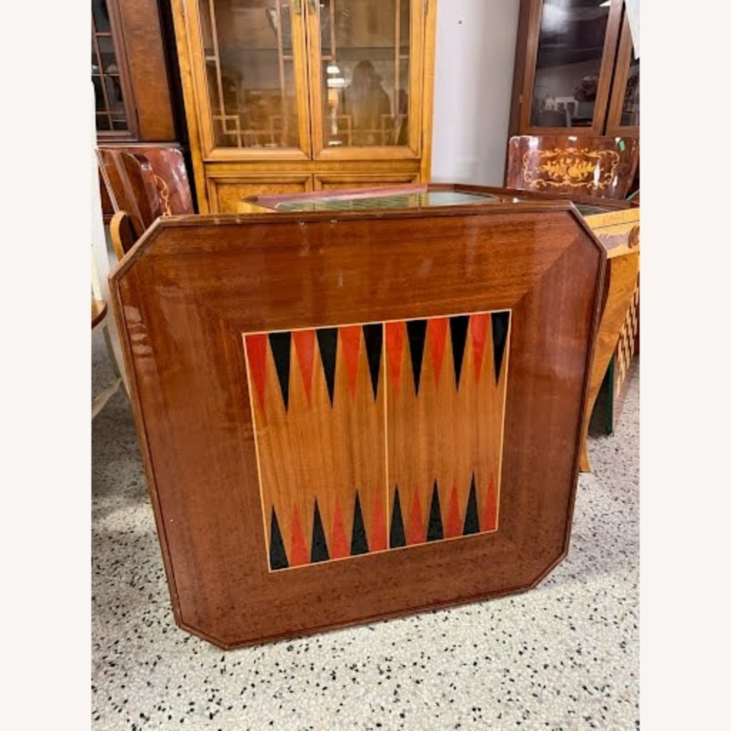 Vintage/Antique Italian Game Table with 2 Chairs - image-3