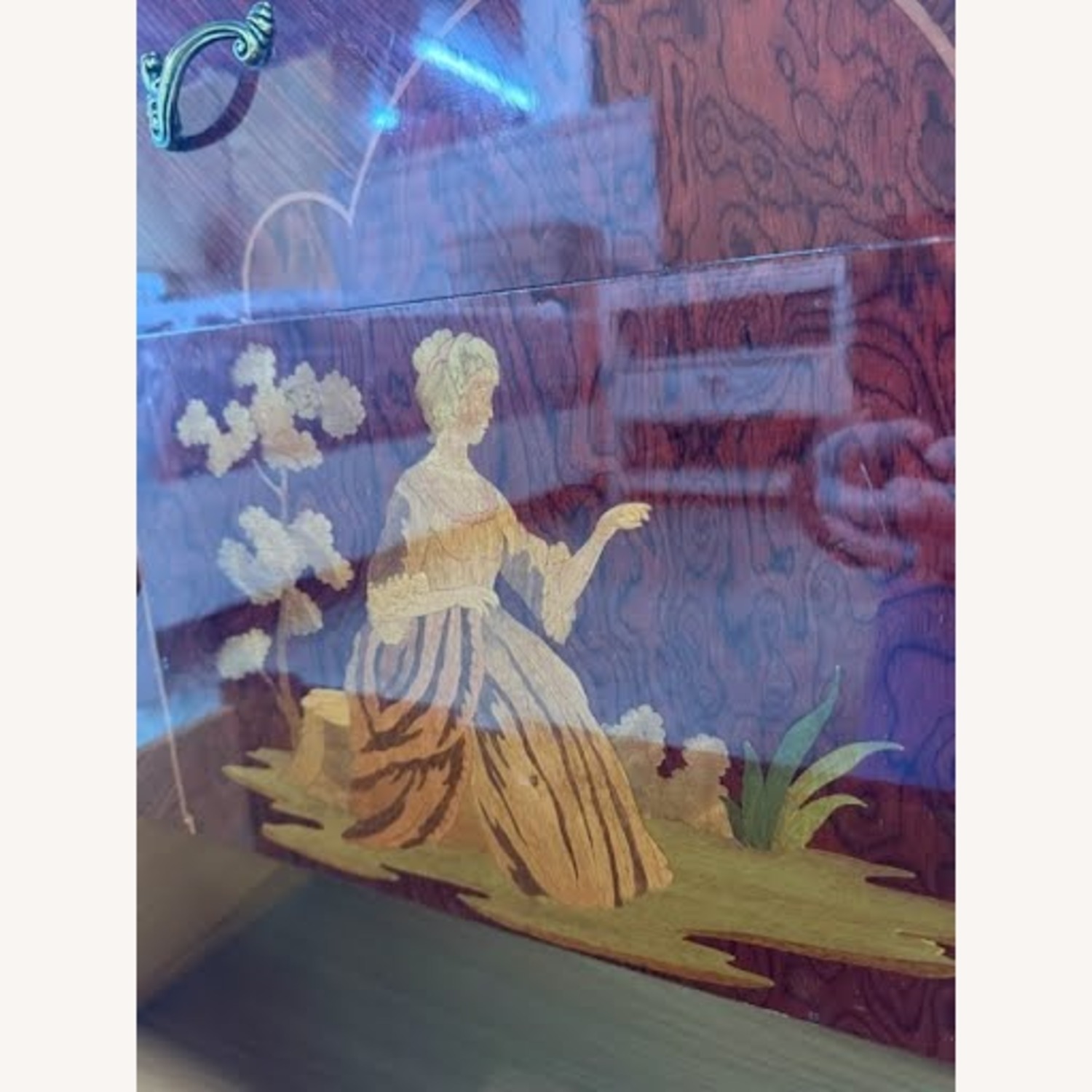 Vintage/Antique Italian Wood Dresser W Mirror - image-5