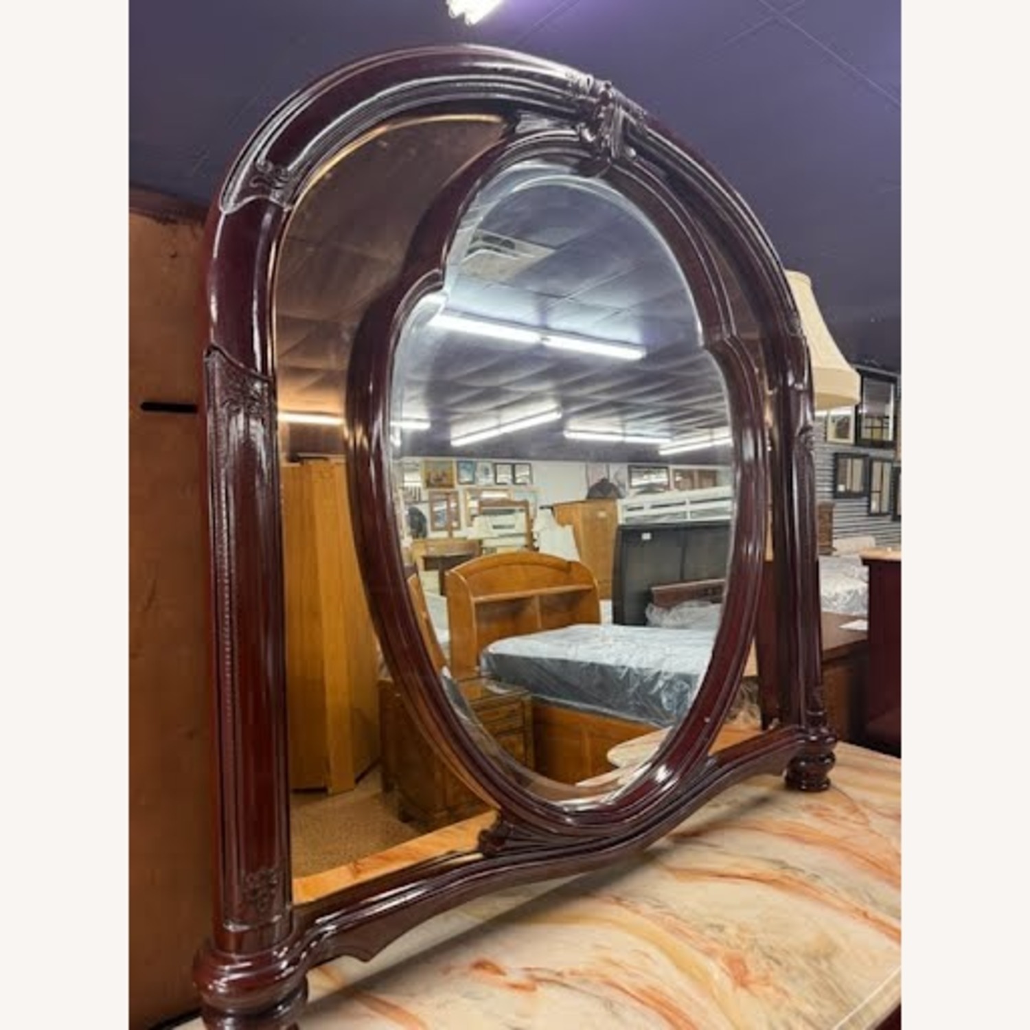 Vintage/Antique Italian Wood Dresser W Mirror - image-11