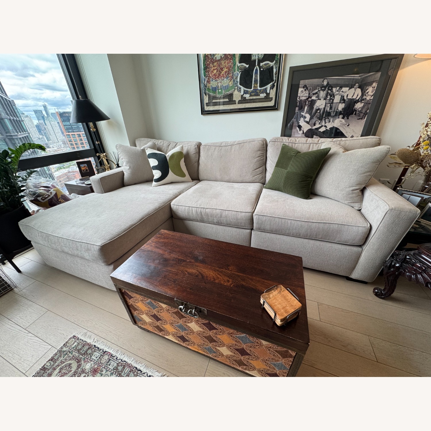 Macy's Radley Natural 3+ Piece Sectional - image-4