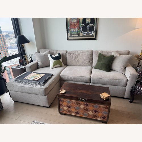 Used Macy's Radley Natural 3+ Piece Sectional for sale on AptDeco