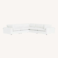Bloom Sectional Modular Sofa White Modani