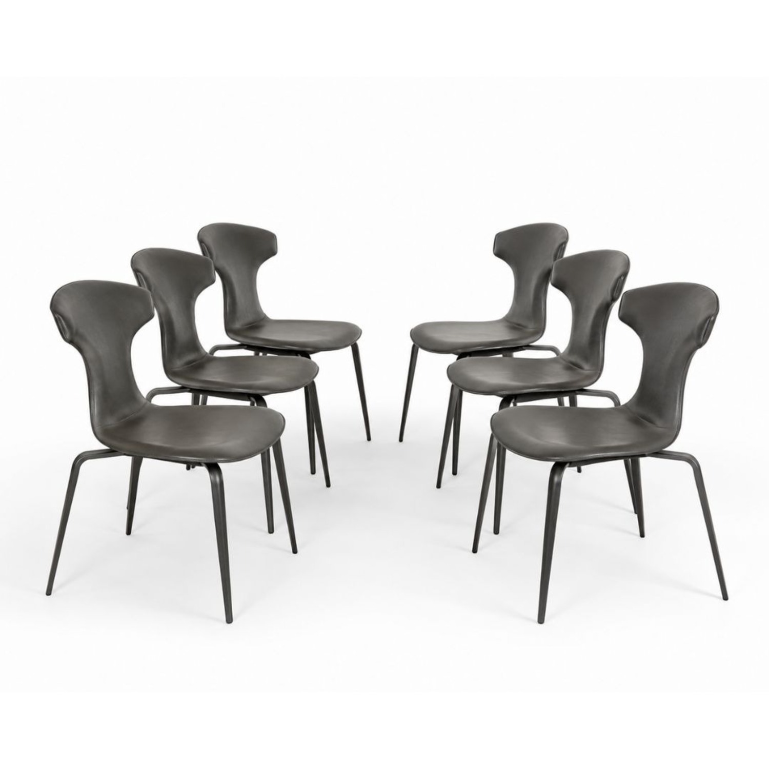 Poltrona Frau Dining Chairs, Set of 6 - image-7