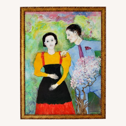 Used Original Oil Painting - Figures in a Dream for sale on AptDeco