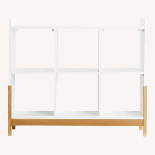 Used Crate & Kids Bookcase White Wood 6-Cube for sale on AptDeco
