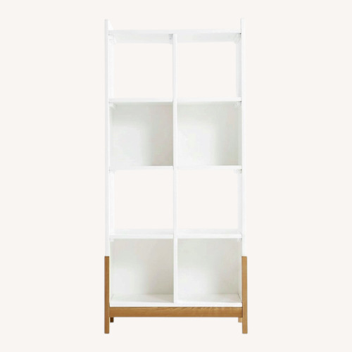 Used Crate & Kids Bookcase White Wood 8-Cube for sale on AptDeco