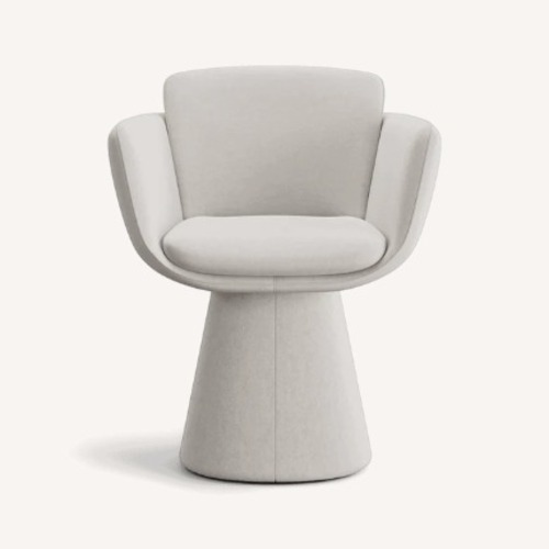 Used Modani Rune Swivel Dining Chairs in Beige for sale on AptDeco