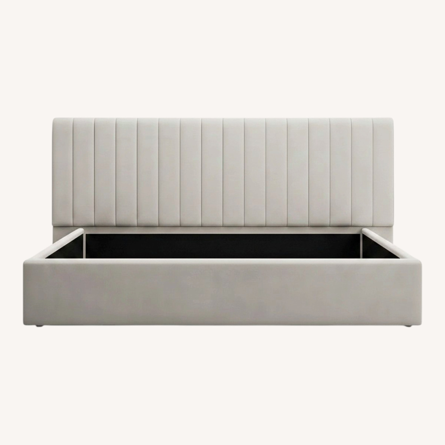 Modani Rune King Bed in Beige Velvet - image-5
