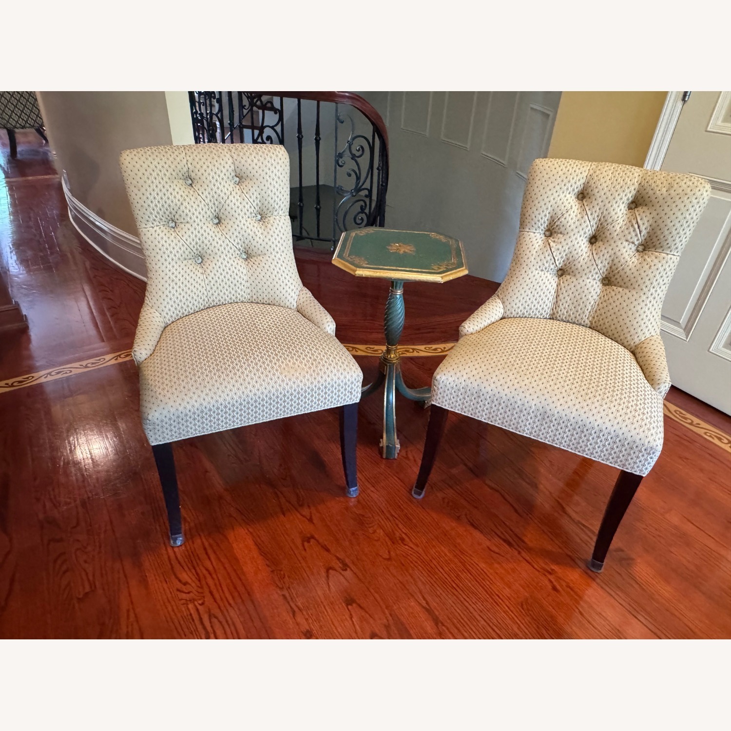 Ballard Designs (2) Tufted Accent Chairs - image-5