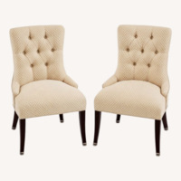 Ballard Designs (2) Tufted Accent Chairs 