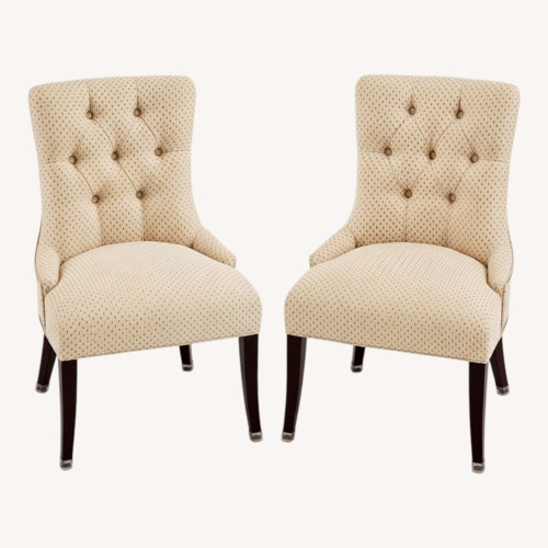 Used Ballard Designs (2) Tufted Accent Chairs  for sale on AptDeco