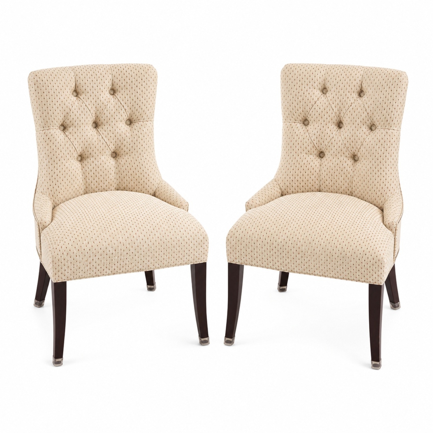 Ballard Designs (2) Tufted Accent Chairs - image-9