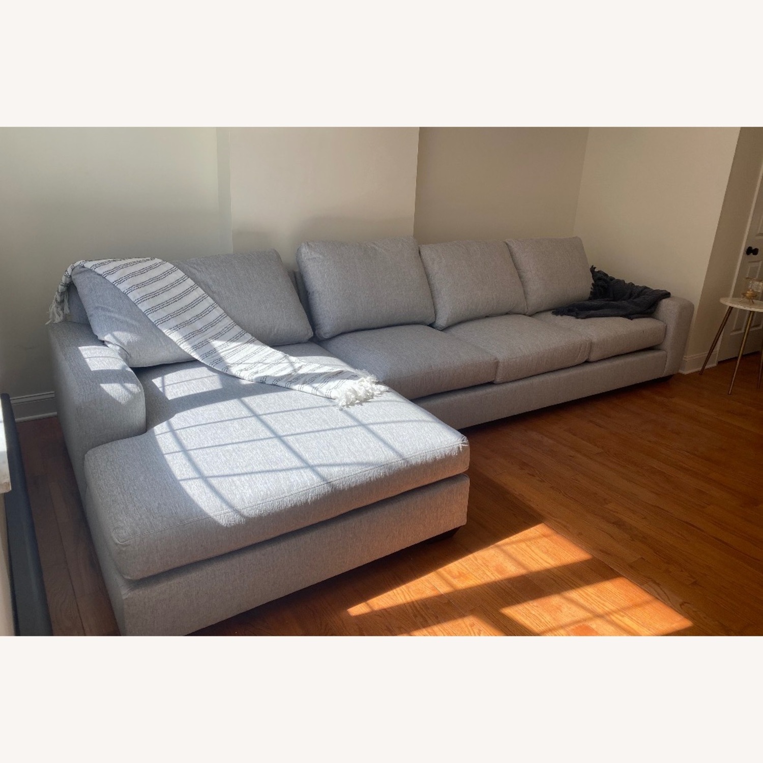 Pottery Barn PB Big Sur Square Arm Deep Seat Chaise Sectional - image-2