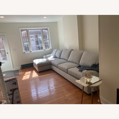 Used Pottery Barn PB Big Sur Square Arm Deep Seat Chaise Sectional for sale on AptDeco