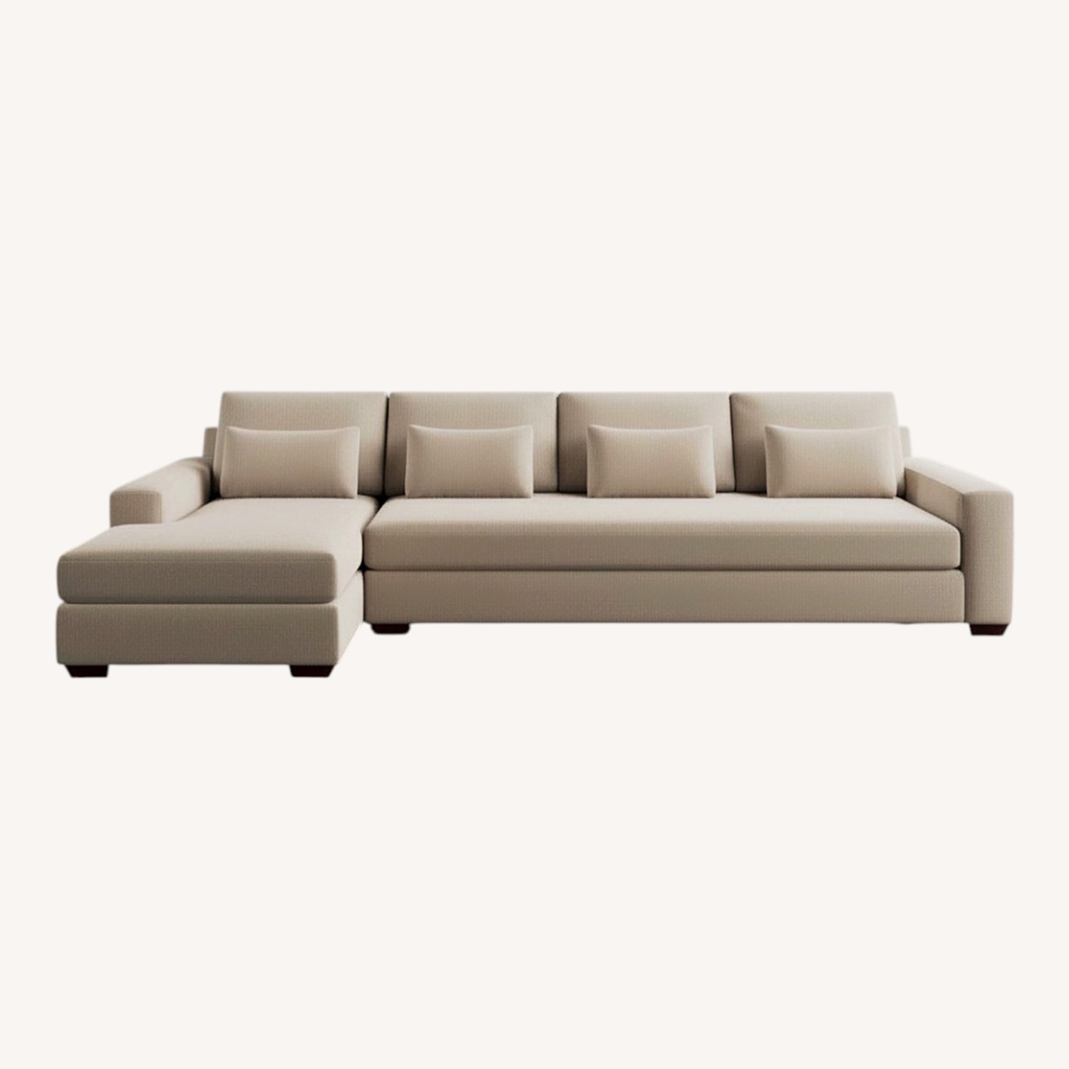 Pottery Barn PB Big Sur Square Arm Deep Seat Chaise Sectional - image-0