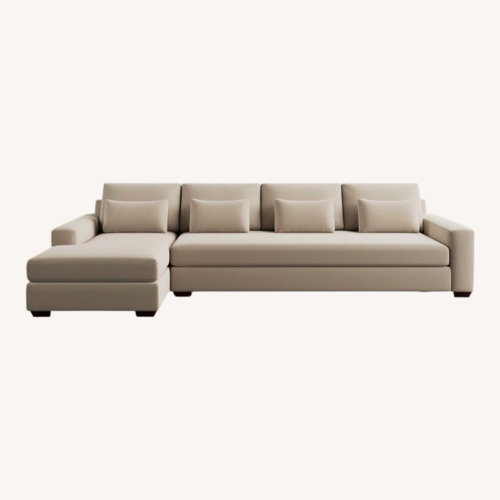 Used Pottery Barn PB Big Sur Square Arm Deep Seat Chaise Sectional for sale on AptDeco