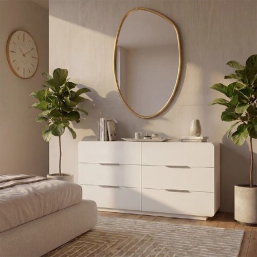 Used Modani Lioh White Dresser for sale on AptDeco