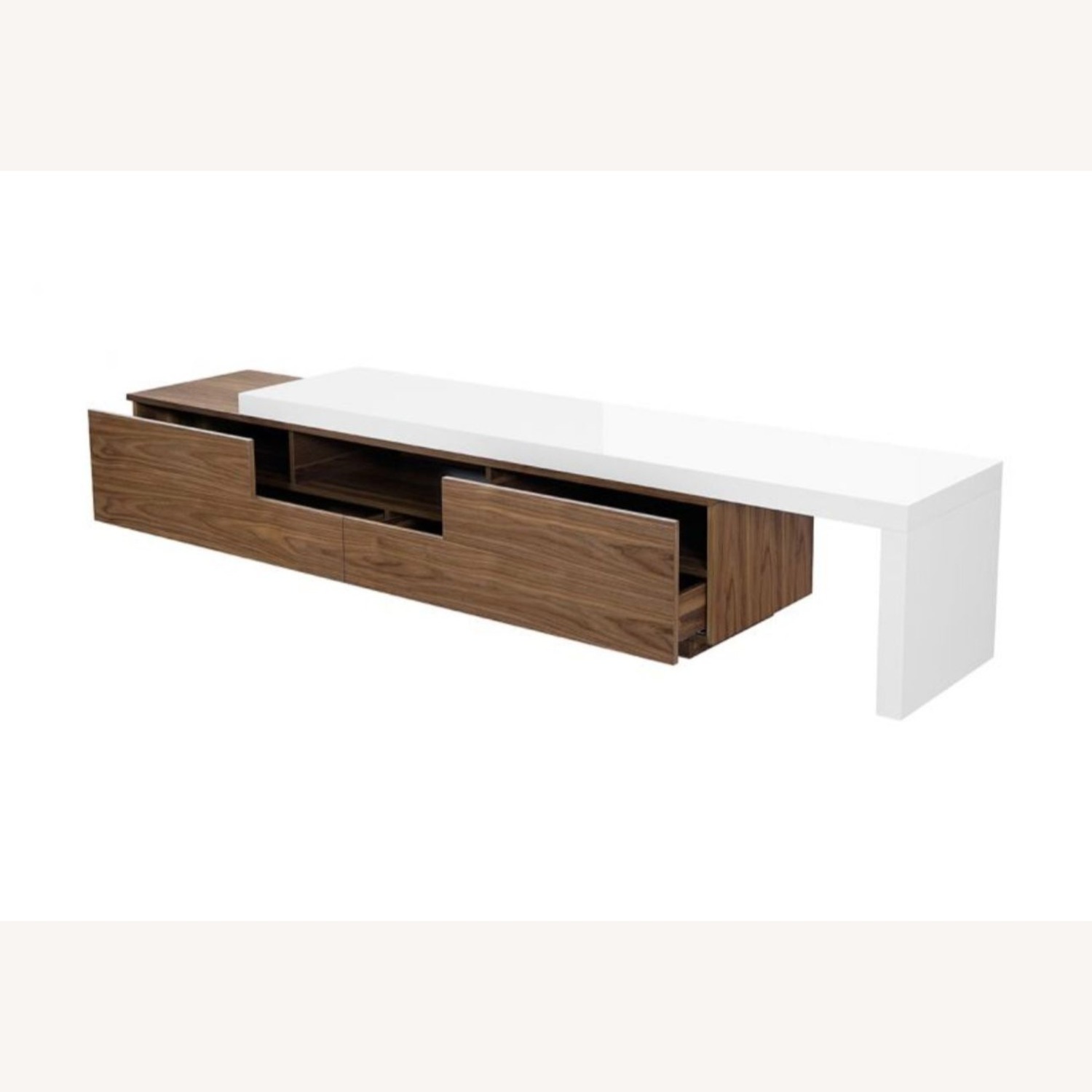 Modani Murino TV Stand Walnut With White Extension - image-4