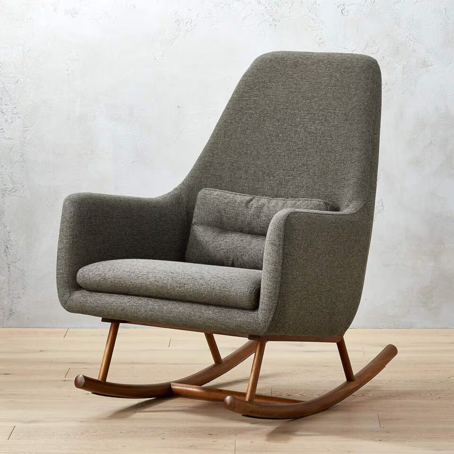 CB2 Saic Quantam Charcoal Grey Rocking Chair - image-10