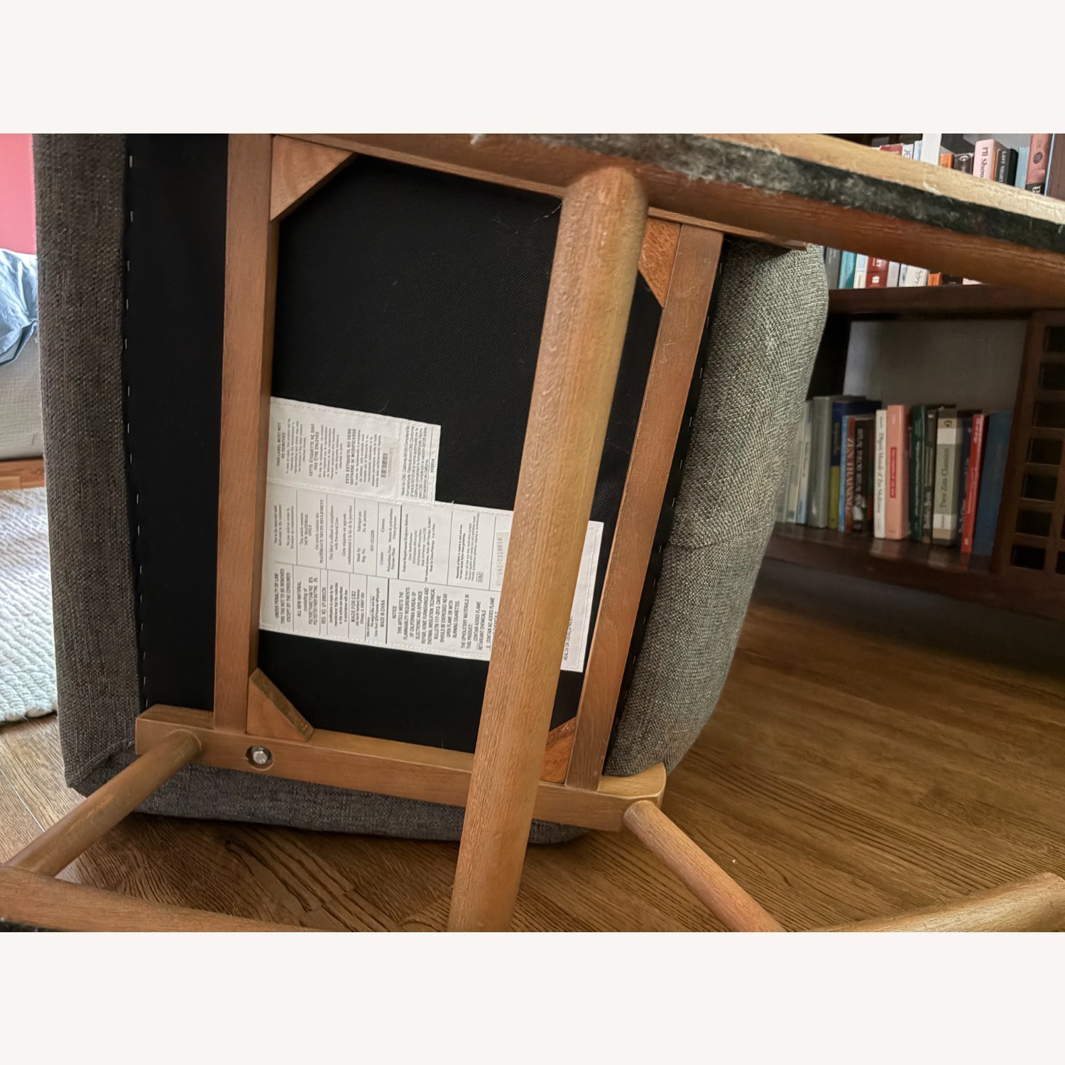 CB2 Saic Quantam Charcoal Grey Rocking Chair - image-8