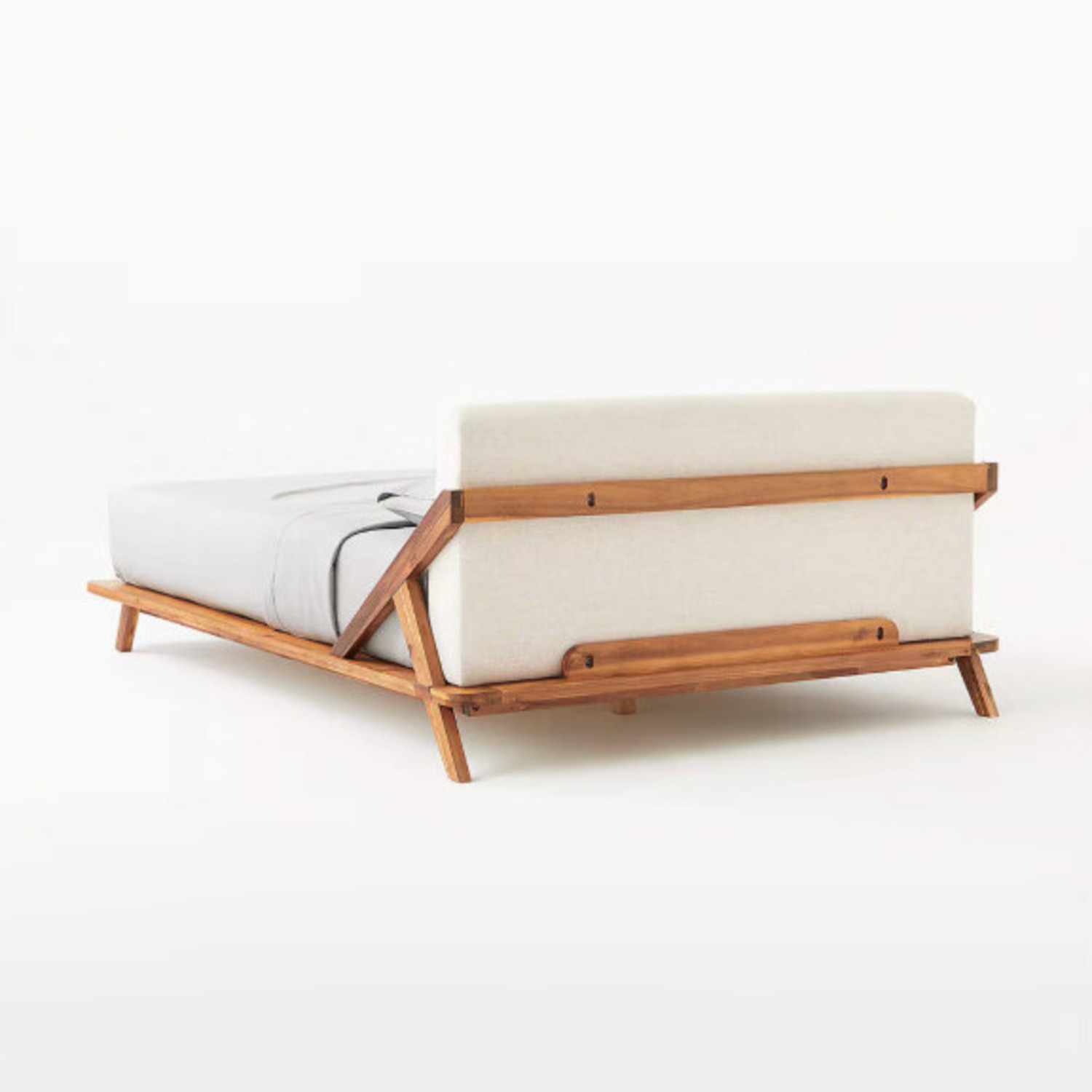 CB2 Drommen Acacia Wood Bed - Queen - image-4