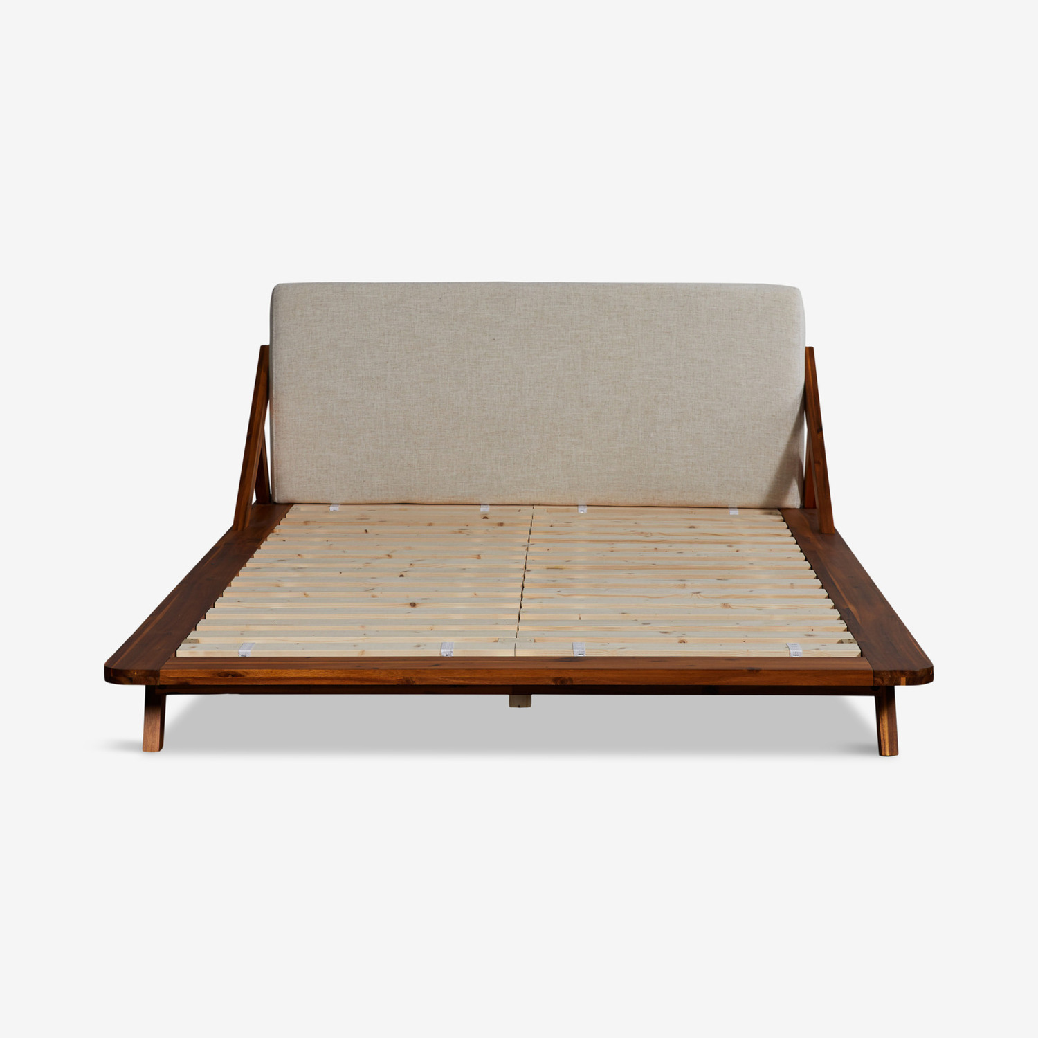 CB2 Drommen Acacia Wood Bed - Queen - image-2