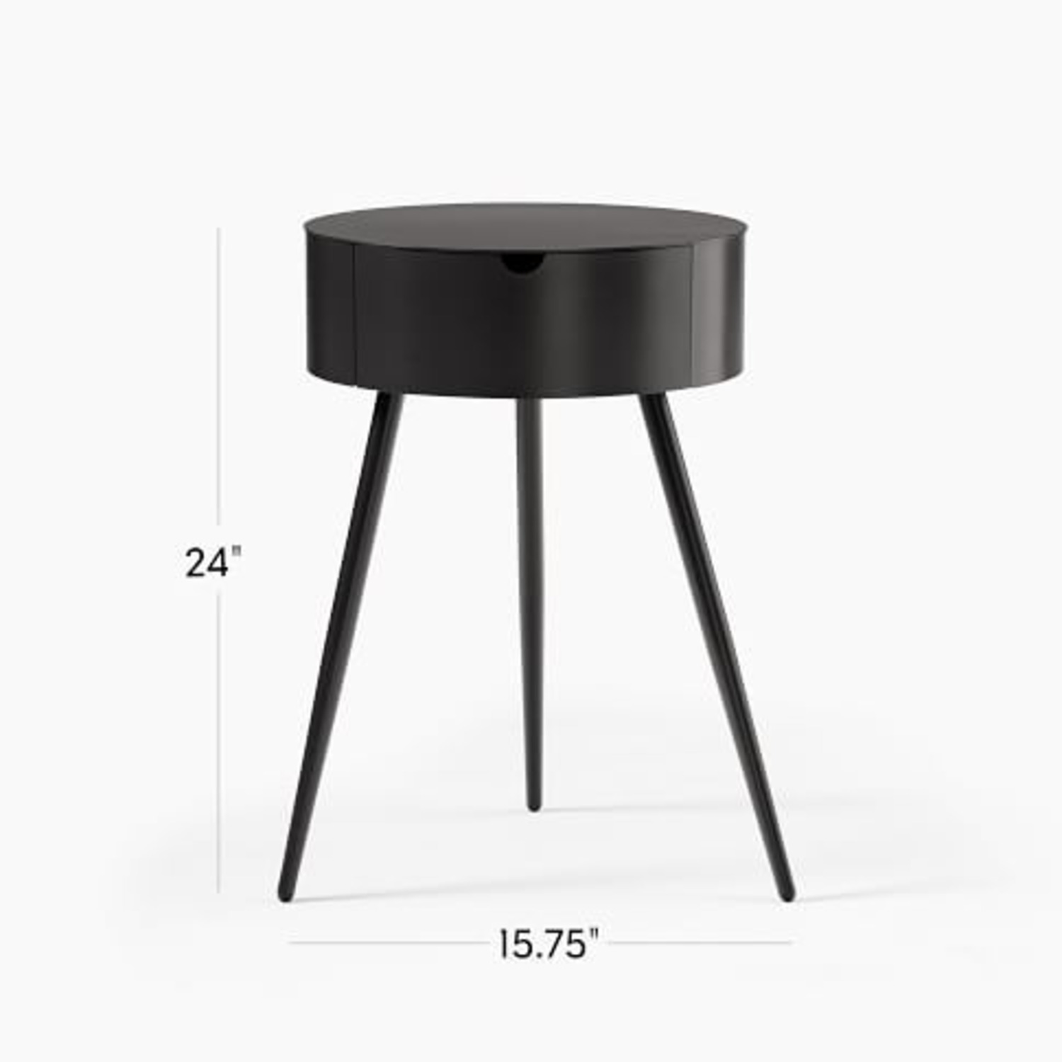 West Elm Mitzi White Nightstand - image-3