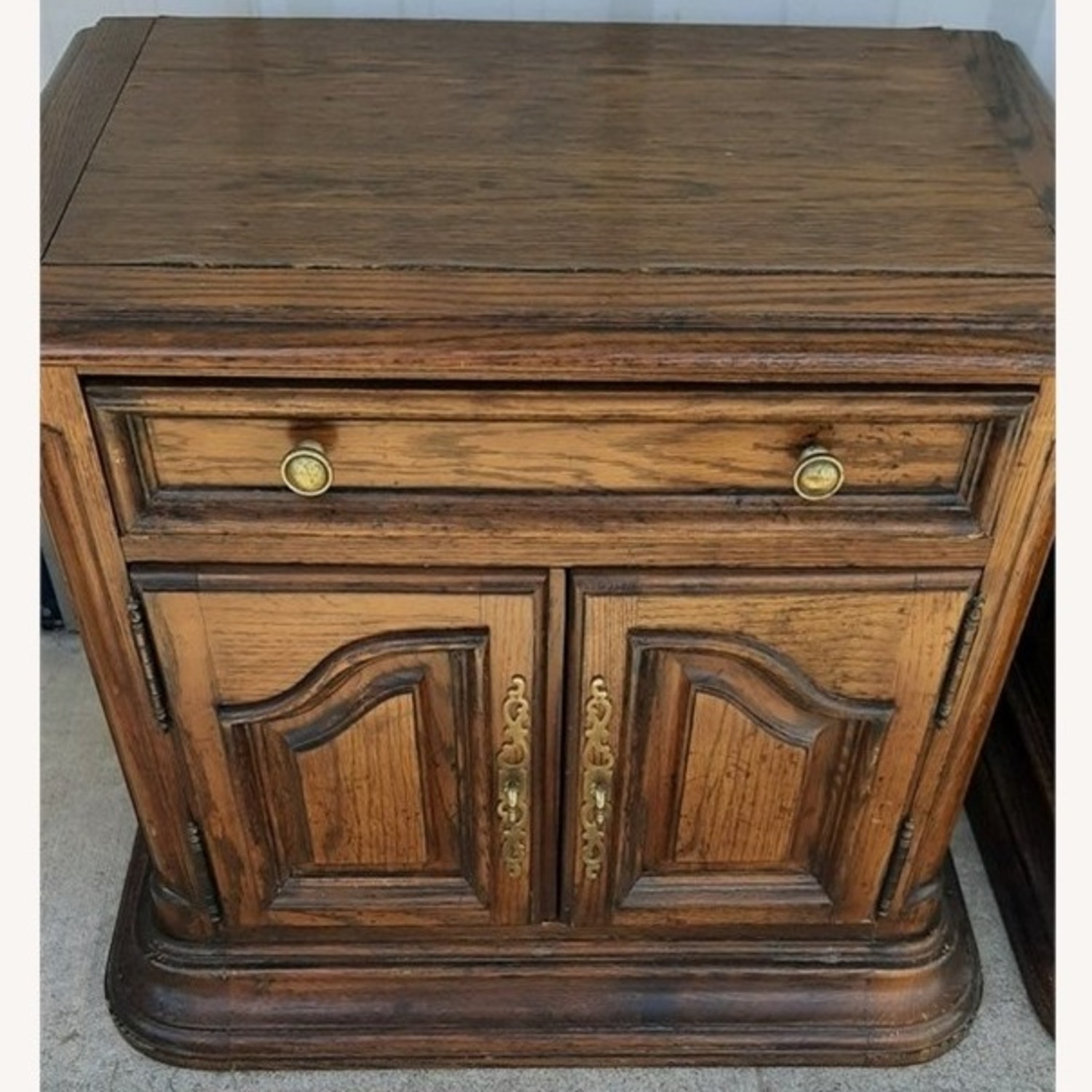 Century Furniture Antique Dark Brown Nightstands - image-5