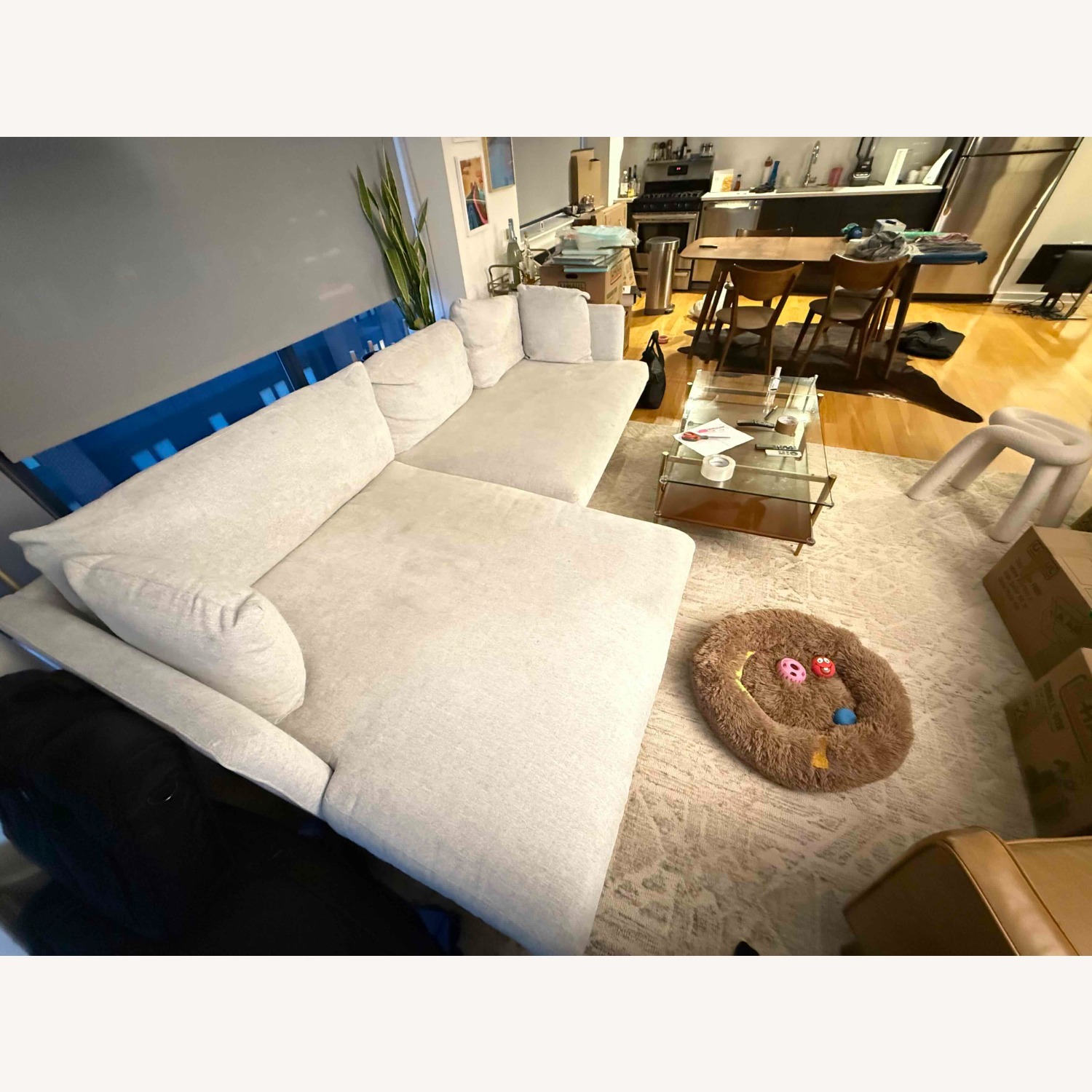 Joybird Lewis Light Gray Fabric 2 Piece Sectional - image-3