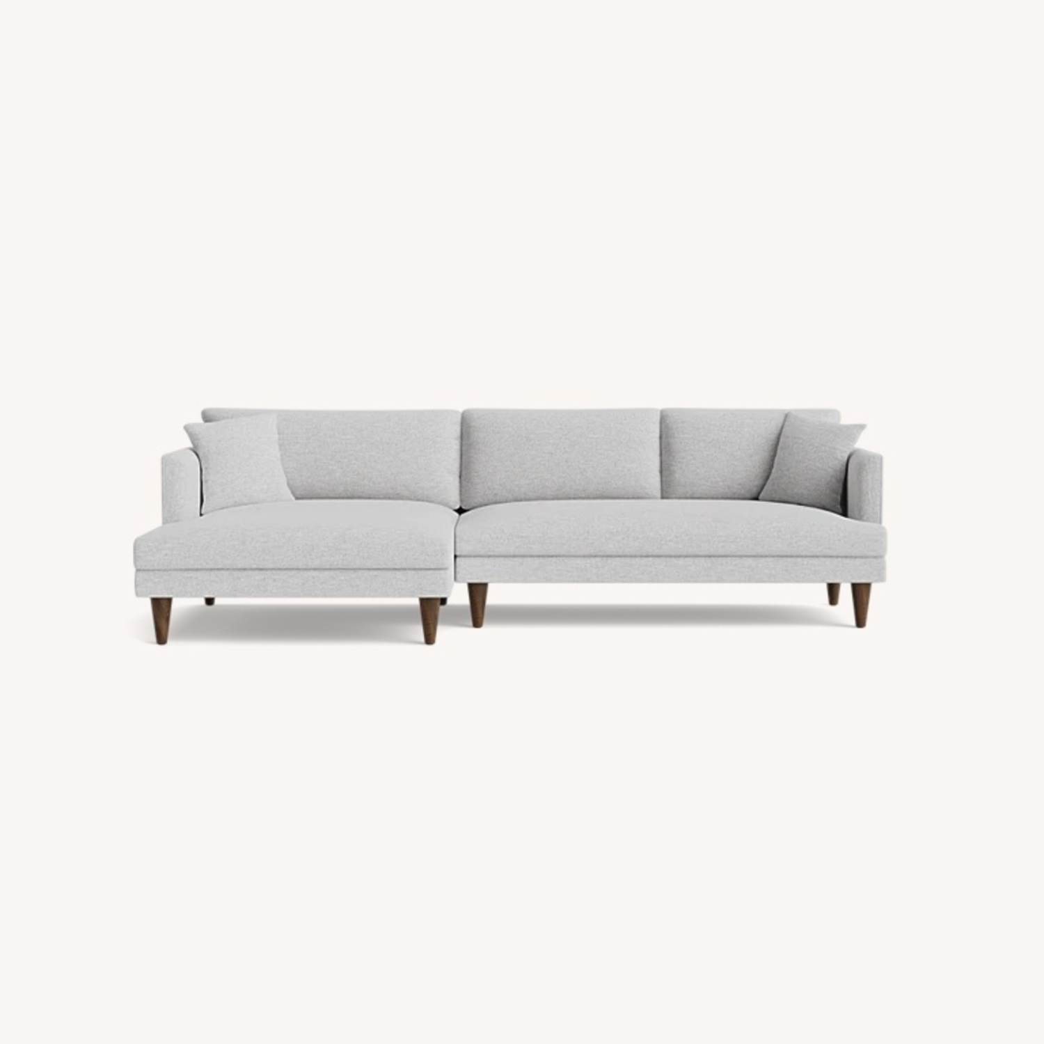 Joybird Lewis Light Gray Fabric 2 Piece Sectional - image-4