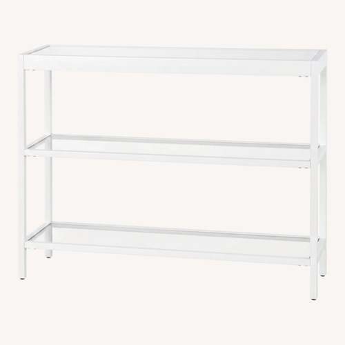 Used Wayfair Mercer41 Alexis White Metal Sideboard for sale on AptDeco