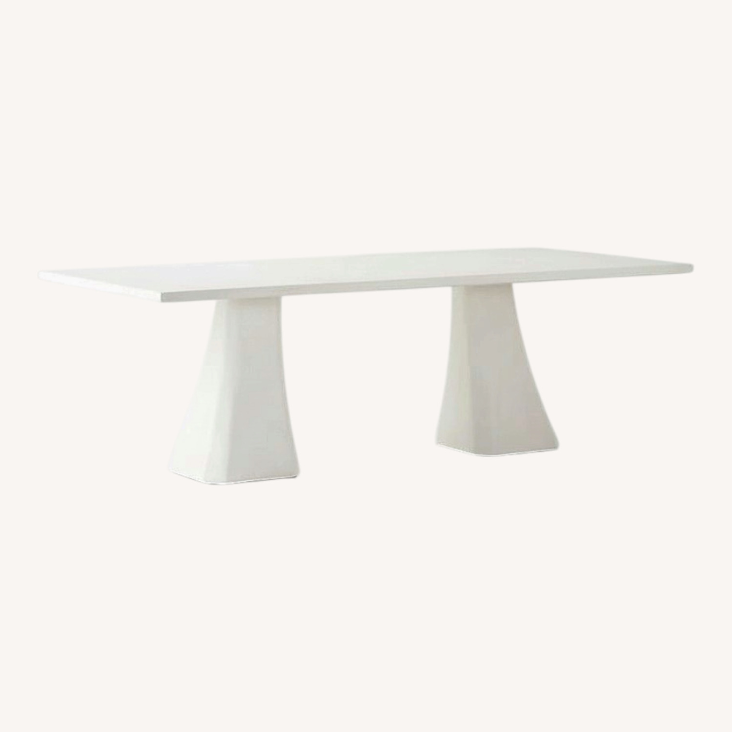 CB2 Via White Concrete Dining Table - image-0