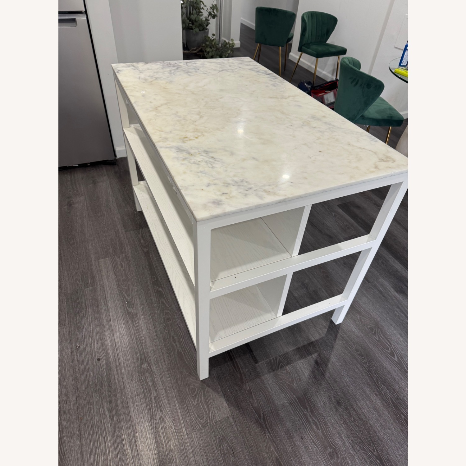 West Elm Frame Kitchen Console - Marble - image-3